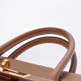 HERMES Hermes Autacroix 32金金金金币○Z印记(大约1996年)女士库斯贝尔手袋B级使用银器