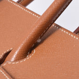 HERMES Hermes Autacroix 32金金金金币○Z印记(大约1996年)女士库斯贝尔手袋B级使用银器