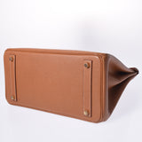 HERMES Hermes Autacroix 32金金金金币○Z印记(大约1996年)女士库斯贝尔手袋B级使用银器