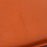 HERMES Hermes Gypsierre 28 Orange / Mutard Silver Golden Inscription P(大约2012年)Unisex Trillon Cremance肩包AB Rank使用银器