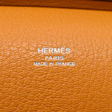 HERMES Hermes Gypsierre 28 Orange / Mutard Silver Golden Inscription P(大约2012年)Unisex Trillon Cremance肩包AB Rank使用银器