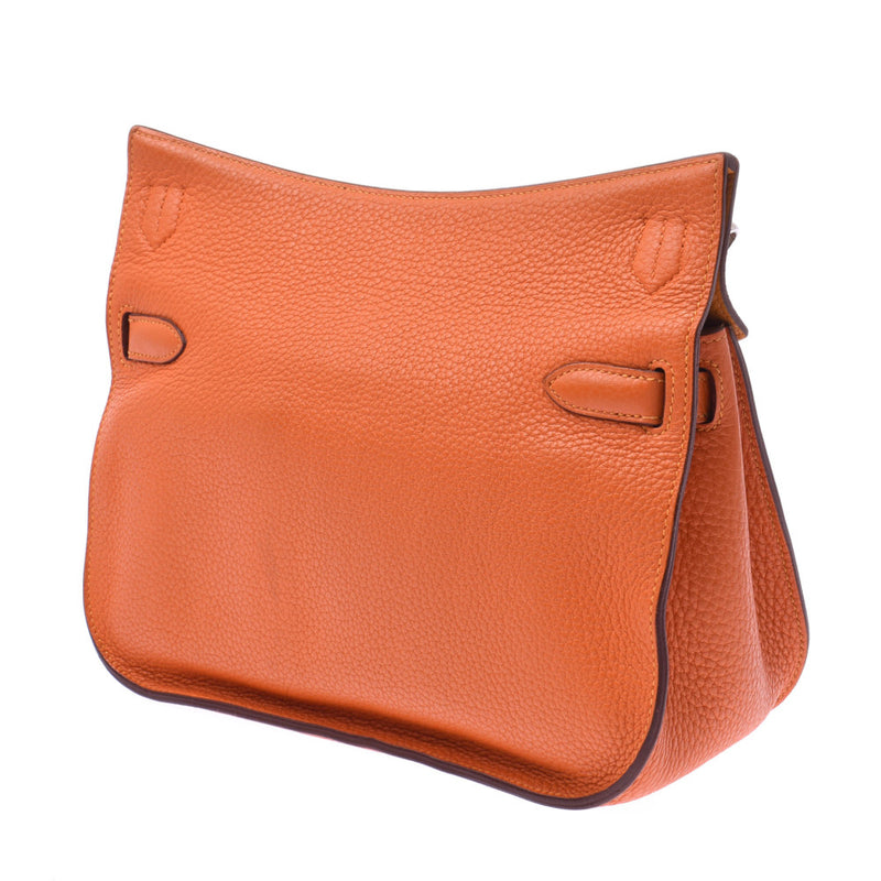 HERMES Hermes Gypsierre 28 Orange / Mutard Silver Golden Inscription P(大约2012年)Unisex Trillon Cremance肩包AB Rank使用银器