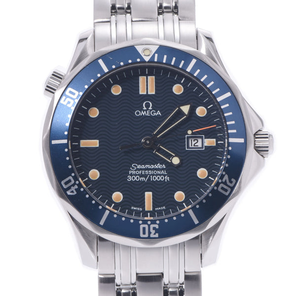 OMEGA Omega Simster Pro 300m 2541.80 Mens' s watch, blue characters, blue characters, A rank used silver