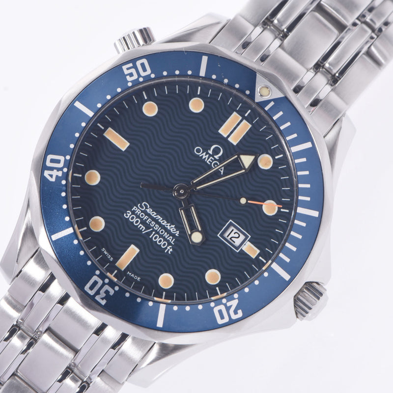 OMEGA Omega Simster Pro 300m 2541.80 Mens' s watch, blue characters, blue characters, A rank used silver