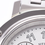 HERMES エルメス クリッパー クロノ CL1.910 メンズ SS 腕時計 クオーツ 白文字盤 Aランク 中古 銀蔵