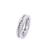 BVLGARI Bulgari B-ZERO Full Diamond #46 Size XS 6 Ladies K18WG/Diamond K18WG/Diamond Ring A Rank: Used Silver Ball