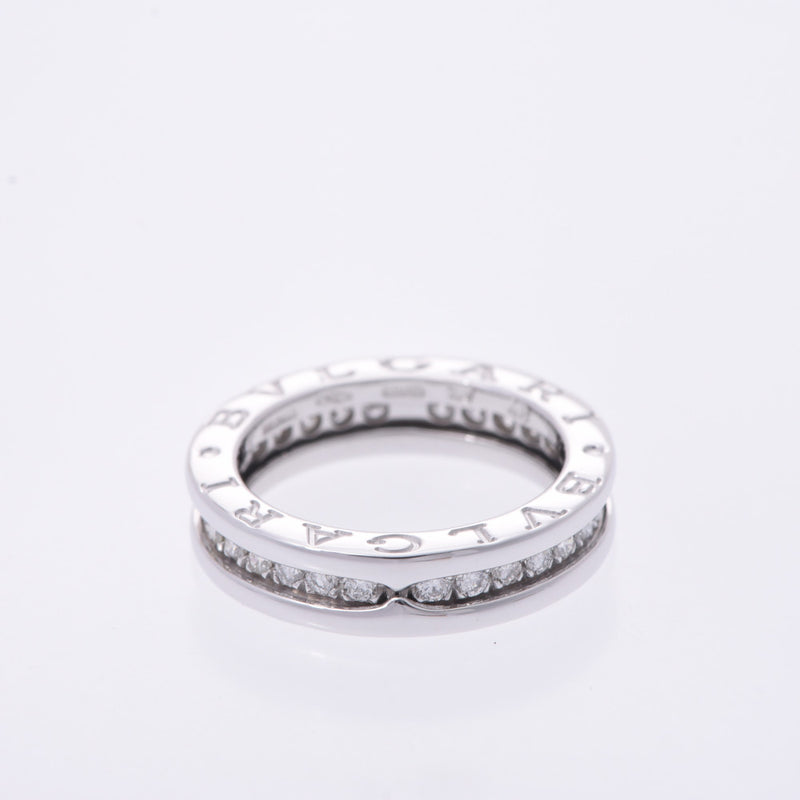 BVLGARI Bulgari B-ZERO Full Diamond #46 Size XS 6 Ladies K18WG/Diamond K18WG/Diamond Ring A Rank: Used Silver Ball