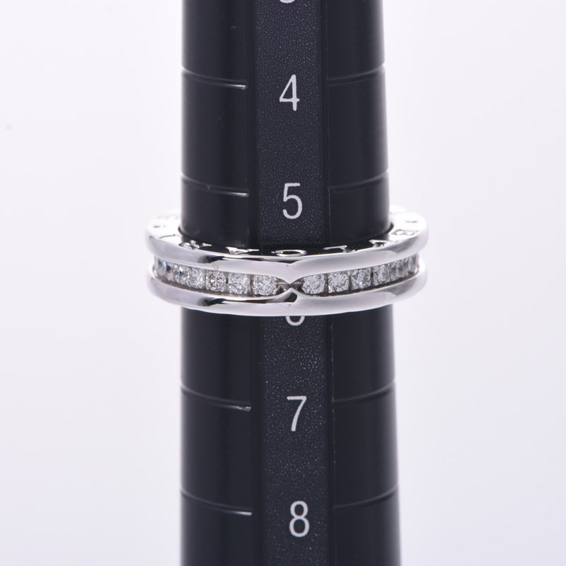 BVLGARI Bulgari B-ZERO Full Diamond #46 Size XS 6 Ladies K18WG/Diamond K18WG/Diamond Ring A Rank: Used Silver Ball