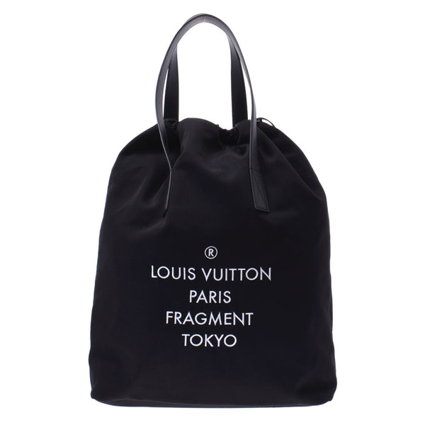 LOUIS VUITTON ルイヴィトン カバライト フラグメントコラボ レア 黒 M43415 メンズ キャンバス レザー トートバッグ 新同 中古 銀蔵