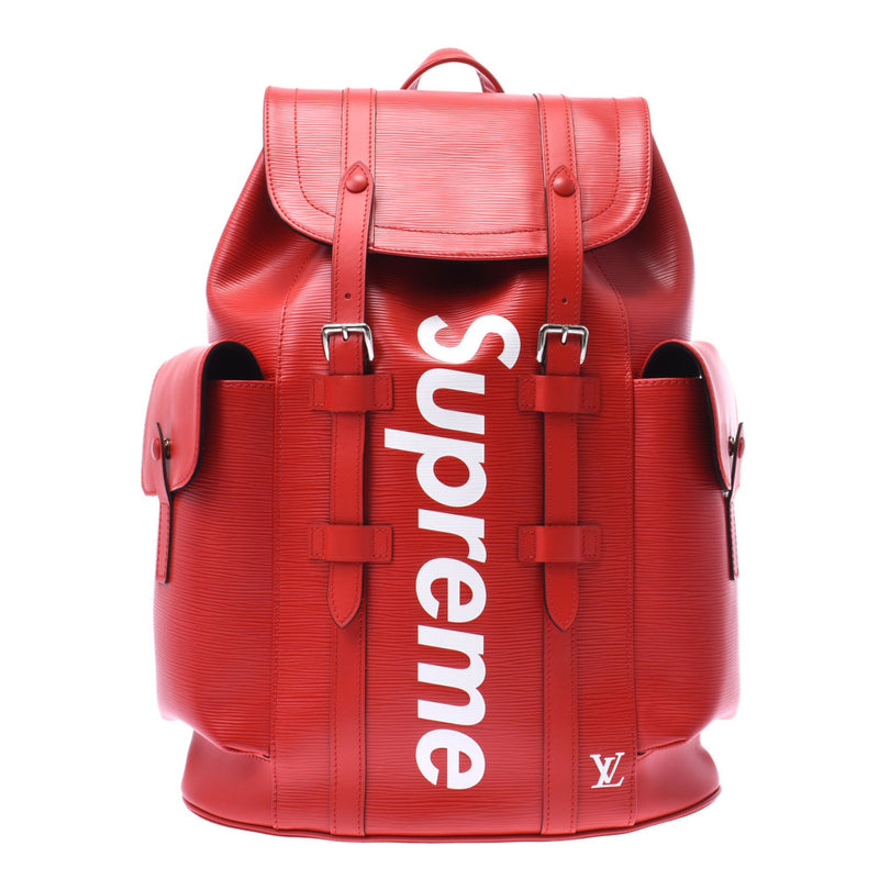 SUPREME シュプリーム 17AW ×LOUIS VUITTON Christopher Backpack PM ルイヴィトン クリストファー バックパック リュック M53414 レッド