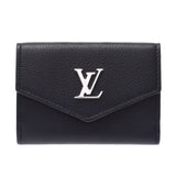 Louis Vuitton Louis Vuitton Portfoille Lock Mini Black M63921女装皮三折钱包新Sanko
