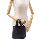 HERMES エルメス ピコタンロック PM  黒 シルバー金具 □M刻印(2009年頃) レディース トリヨンクレマンス ハンドバッグ Aランク 中古 銀蔵