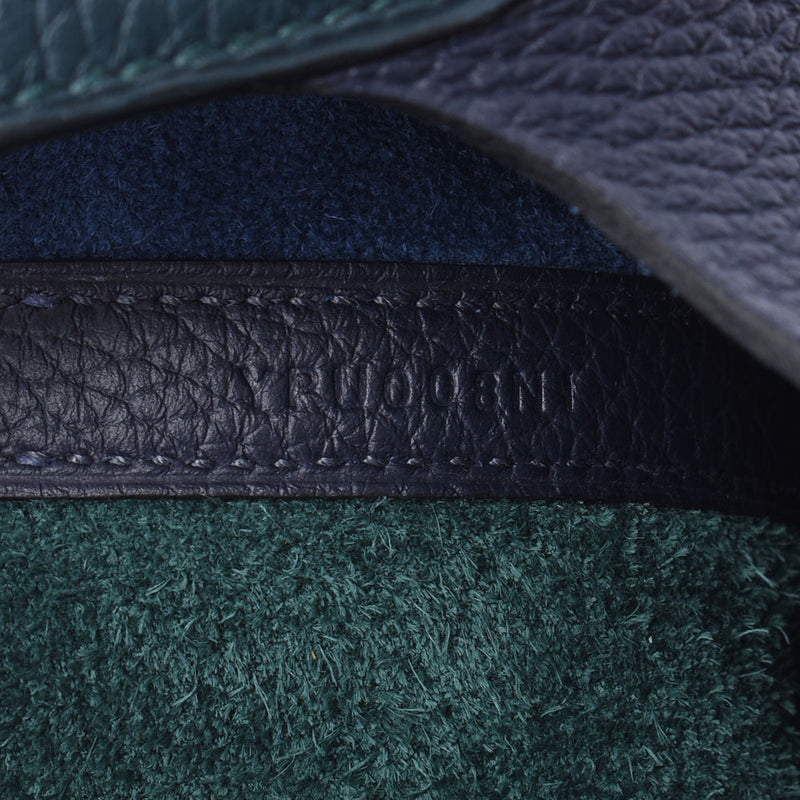 Hermes Hermes Picon Lock MM Kasak Blue Nuy / Vercripress Gold Bracket Y Engraved (around 2020) Ladies Leather Handbag New Sink