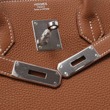 Hermes Birkin bag 30 gold silver hardware t