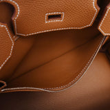 Hermes Birkin bag 30 gold silver hardware t