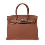 Hermes Birkin bag 30 gold silver hardware t