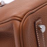 Hermes Birkin bag 30 gold silver hardware t