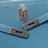 HERMES エルメス ケリー 32 内縫い 2WAY ブルージーン シルバー金具 □I刻印(2005年頃) レディース トリヨンクレマンス ハンドバッグ ABランク 中古 銀蔵