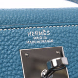 HERMES エルメス ケリー 32 内縫い 2WAY ブルージーン シルバー金具 □I刻印(2005年頃) レディース トリヨンクレマンス ハンドバッグ ABランク 中古 銀蔵