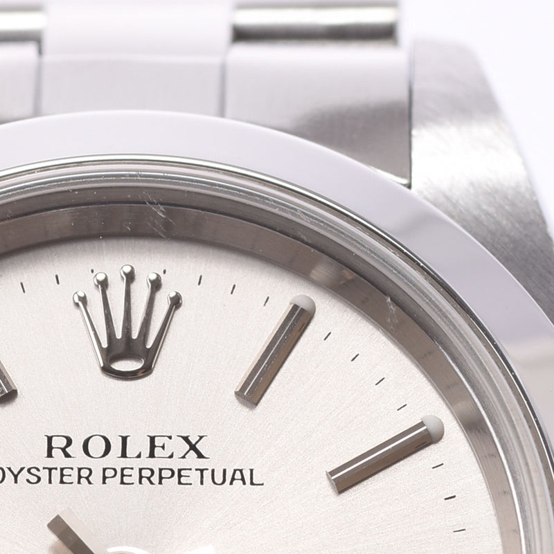 ROLEX Rolex Oyster Peacher 76080 Women's SS Watch Automatic Wound Silver Document A-Rank Used Sinkjo