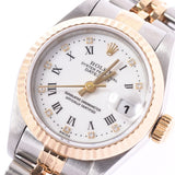 Lax Rolex date just 10p diamond 69173g ladies YG / SS Watch automatic