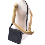 LOUIS VUITTON Monogram Eclipse District PM Black / Gray M44000 Men's Monogram Eclipse Scan Bath Shoulder Bag A Rank Used Ginzo