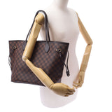 Louis Vuitton Louis Vuitton Damie Never Full MM Brown N41358 Unisex Damie Campbus Tote Bag New Sanko