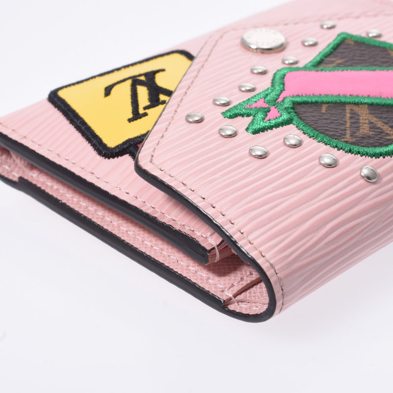 Louis Vuitton epita pouch trenrine pink m63325 Womens epileather triple Wallet