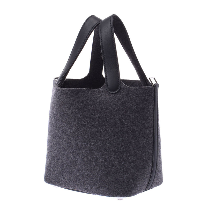 Hermes Picotin lock PM glamourous / Black Silver Hardware