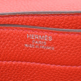 HERMES エルメス サックアデペッシュ38 ブリーフケース 赤 シルバー金具 □Q刻印(2013年頃) メンズ トゴ ビジネスバッグ Aランク 中古 銀蔵