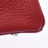 Hermes Birkin bag 30 vermilion red silver
