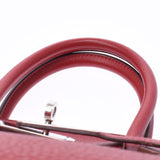 Hermes Birkin bag 30 vermilion red silver