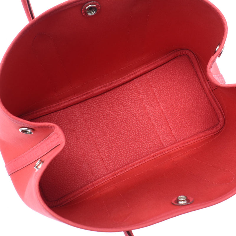 HERMES Hermes Garden Party TPM Bougainbilia C engraved in C (circ 2018): Ladies: The Reza Handbag A Rank, Used Silver Used Silver