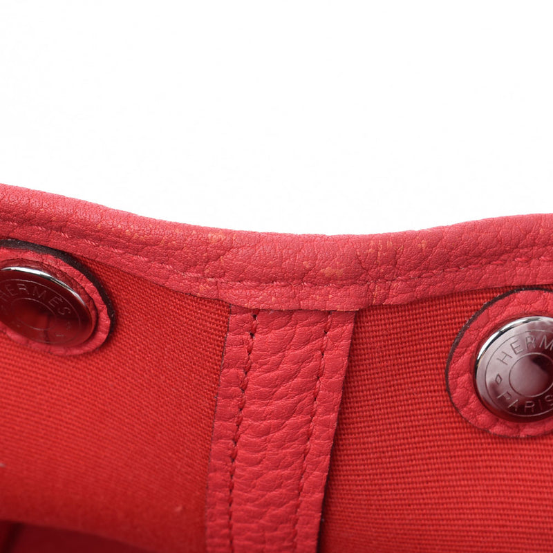 HERMES Hermes Garden Party TPM Bougainbilia C engraved in C (circ 2018): Ladies: The Reza Handbag A Rank, Used Silver Used Silver