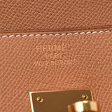 HERMES エルメス バーキン 40 ナチュラル ゴールド金具 □J刻印(2006年頃) ユニセックス ヴォーエプソン ハンドバッグ Aランク 中古 銀蔵