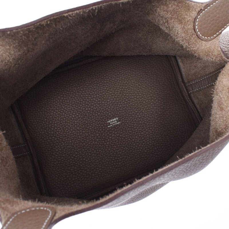 Hermes Hermes Picon Lock MM Ethoup Silver Football Y Engraved (around 2020) Women's Triyo Clemance Handbag Unused Silgrin