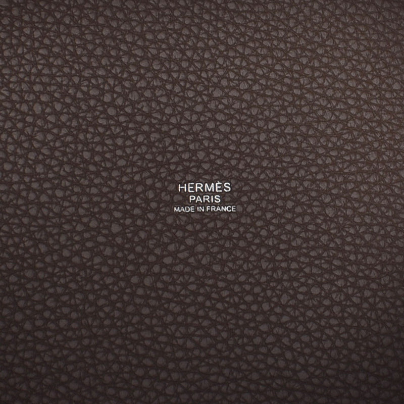 Hermes Hermes Picon Lock MM Ethoup Silver Football Y Engraved (around 2020) Women's Triyo Clemance Handbag Unused Silgrin