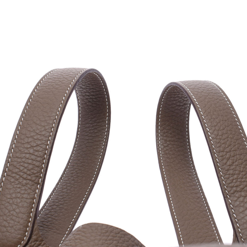 Hermes Hermes Picon Lock MM Ethoup Silver Football Y Engraved (around 2020) Women's Triyo Clemance Handbag Unused Silgrin