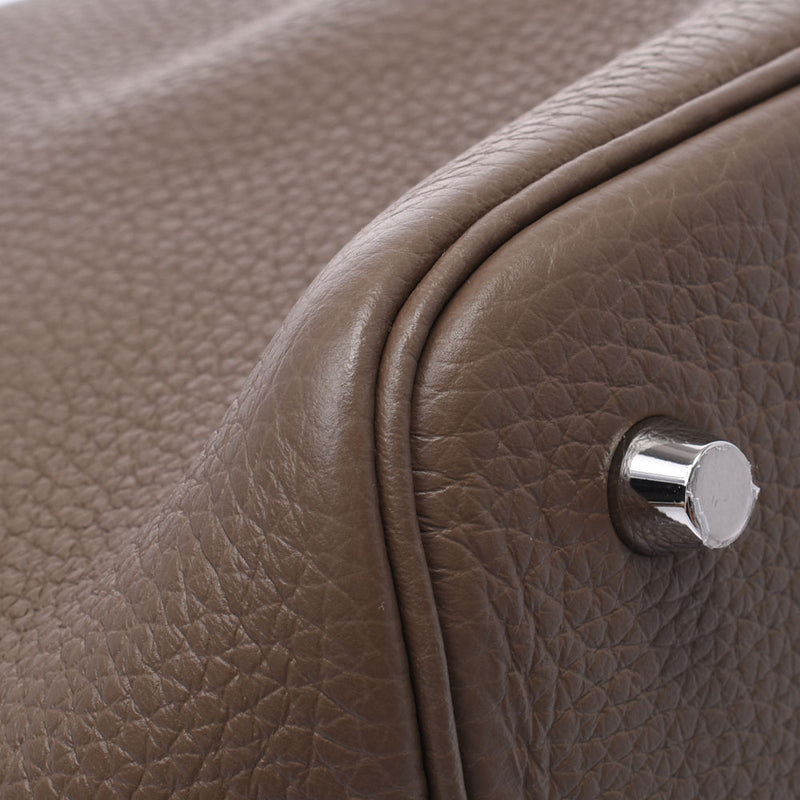 Hermes Hermes Picon Lock MM Ethoup Silver Football Y Engraved (around 2020) Women's Triyo Clemance Handbag Unused Silgrin