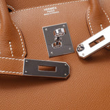 Hermes Birkin bag 30 gold silver hardware
