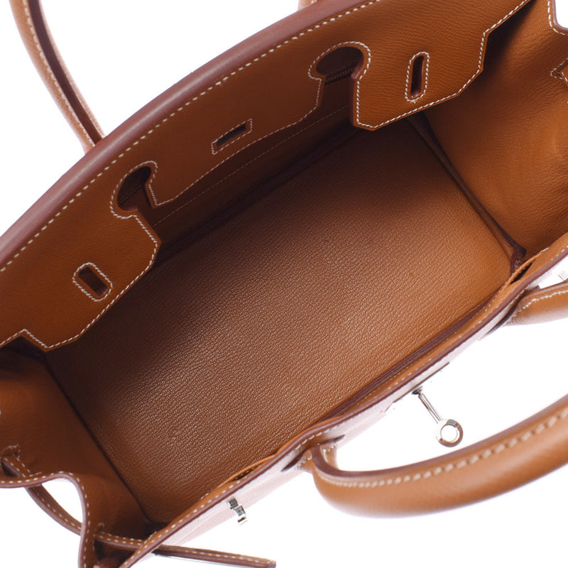 Hermes Birkin bag 30 gold silver hardware