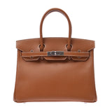 Hermes Birkin bag 30 gold silver hardware