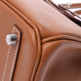 Hermes Birkin bag 30 gold silver hardware