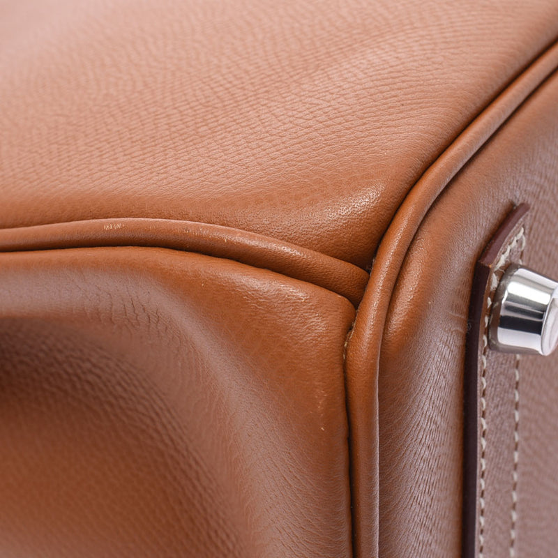 Hermes Birkin bag 30 gold silver hardware