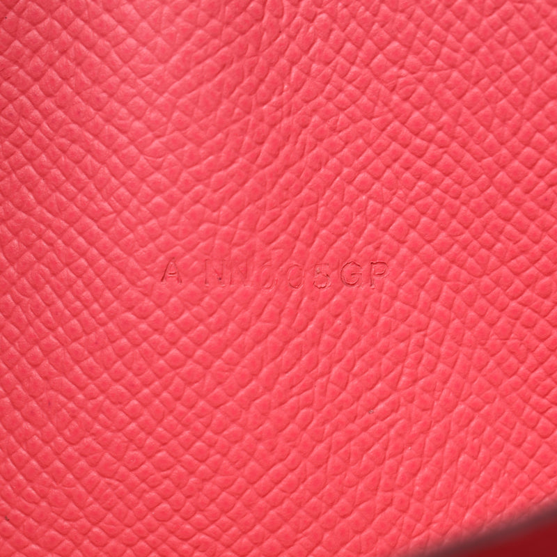 Hermes Hermes Azaplong Rose Azare（粉红色）雕刻（2017年左右）女性的Voepson Long Wallet Ab排名使用Silgrin