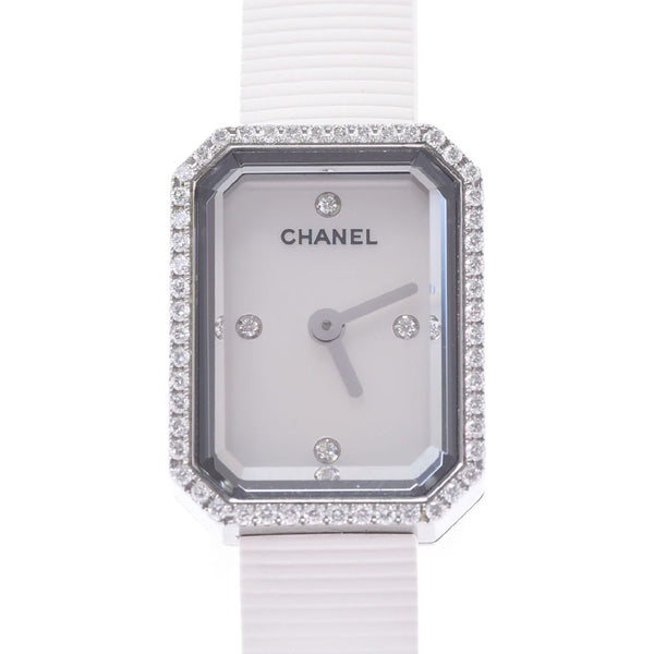Chanel Chanel首映挡板钻石钻石新腰带H2433女士SS /橡胶手表石英贝壳图A-Rank使用水池