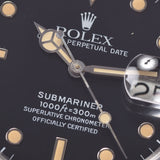 ROLEX Rolex Submarina Clasp Code K4 (Fourth Expected) Tritium 16800 Men's SS Watch Automatic Black Table AB Rank Used Silgrin