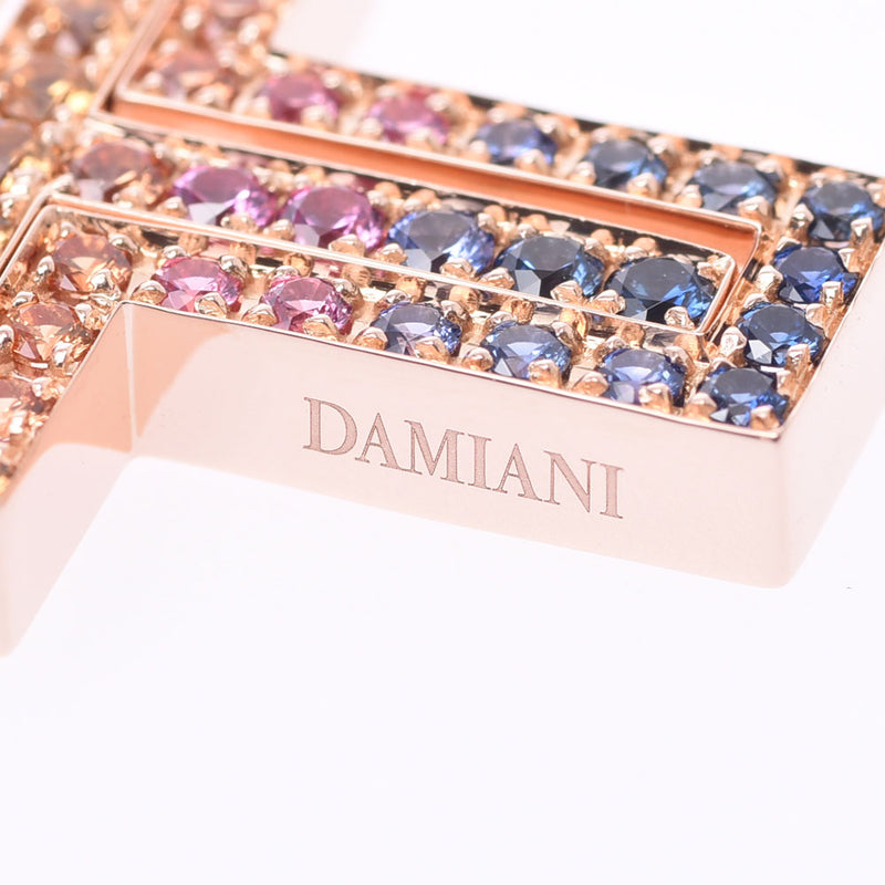 Damiani ダミアーニ ベルエポック クロス レインボー ユニセックス K18PG/サファイア ネックレス Aランク 中古 銀蔵