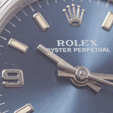 ROLEX Rolex Oyster Peacher 67180 Women's SS Watch Automatic Wound Blue 369 Dimensions A-Rank Used Silgrin