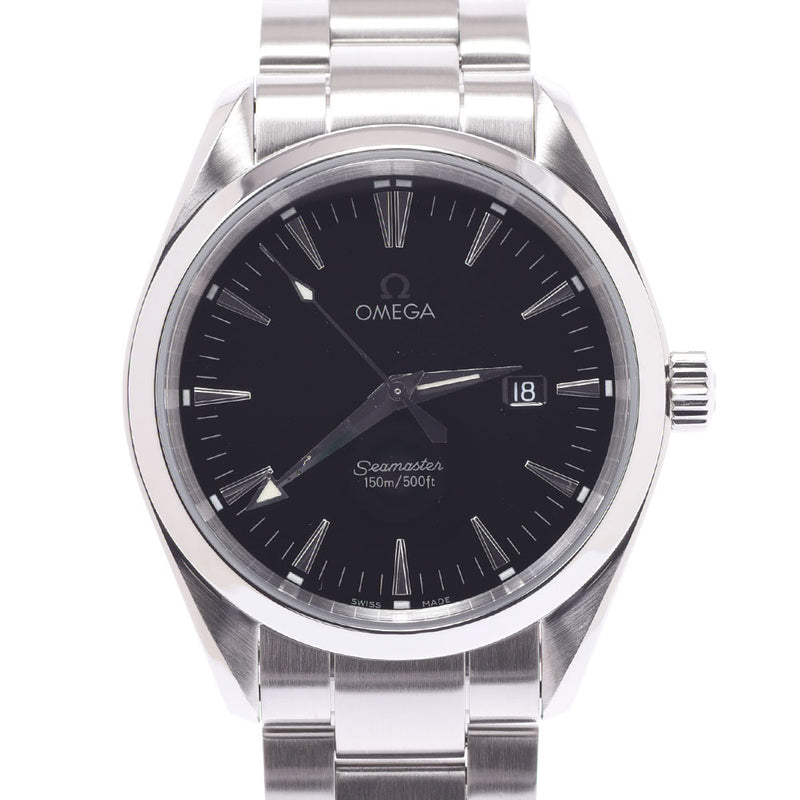 OMEGA オメガ シーマスター  アクアテラ 2517.50 メンズ SS 腕時計 クオーツ 黒文字盤 Aランク 中古 銀蔵